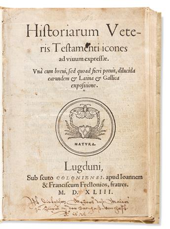 Holbein, Hans (1497-1543) Historiarum Veteris Testamenti Icones ad Vivum Expressae.